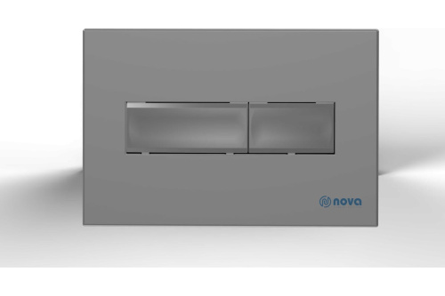 картинка Кнопка для инсталляции Nova slim серая матовая 7321 от магазина Сантехстрой