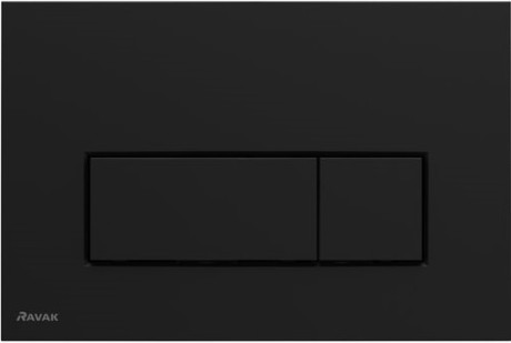 картинка Смывная клавиша Ravak Uni Slim черный матовый X01744 от магазина Сантехстрой