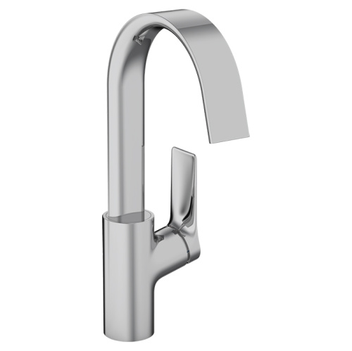 картинка HANSGROHE VIVENIS Смеситель для раковины на 1 отверстие, однорычажный, с поворотным изливом, с донным клапаном, цвет хром от магазина Сантехстрой