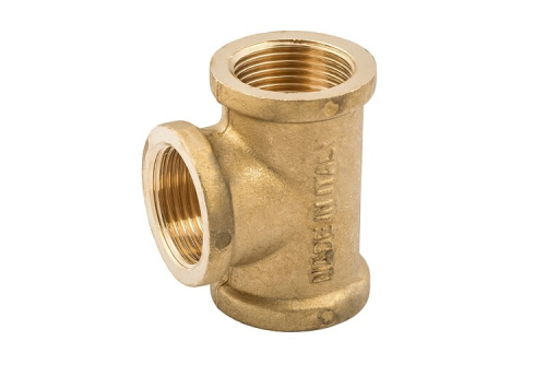 картинка Тройник, ВВВ, 1 1/2", 1 1/2", 1 1/2", латунь, равнопроходной от магазина Сантехстрой