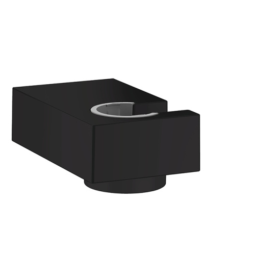 картинка HG Держатель ручного душа, настенный, цвет: черный матовый от магазина Сантехстрой