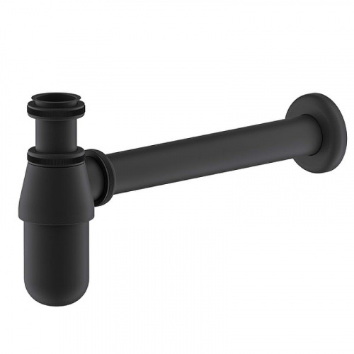 картинка Сифон для раковины Timo (960/03L) черный от магазина Сантехстрой