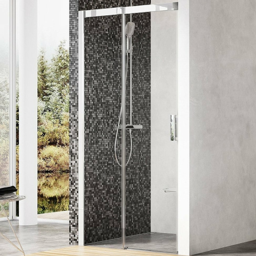 картинка Душевая дверь Ravak Matrix MSD2-100 L 0WLA0C00Z1 профиль Хром стекло Transparent от магазина Сантехстрой