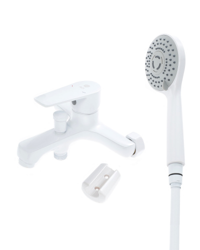 изображение смеситель для ванны/душа orange loop m26-100w с душевым набором