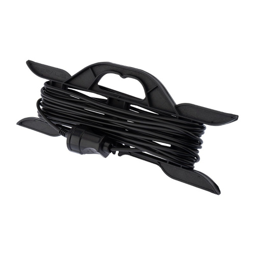 картинка Удлинитель-шнур на рамке PROconnect ПВС 2х0.75, 10 м,  б/з,  6 А,  1300 Вт,  IP20, черный (Сделано в России) от магазина Сантехстрой