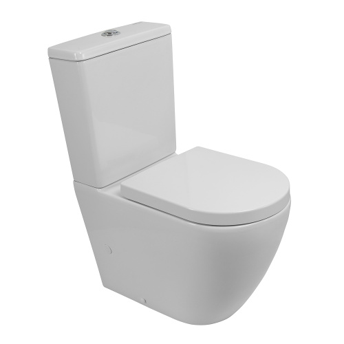 картинка Унитаз-компакт безободковый со смывом TORNADO BelBagno SFERA-TOR BB2141CP-TOR/BB2141T/BB865SC от магазина Сантехстрой