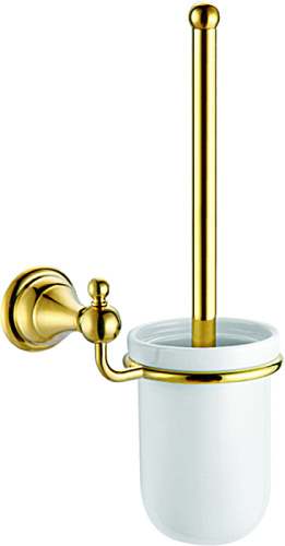 картинка Ерш Azario ELVIA подвесной с керамической колбой, золото (AZ-91113G) от магазина Сантехстрой