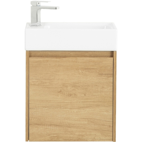 картинка Тумба под раковину BelBagno Kraft Mini 50 L KRAFT MINI-500/260-1A-SO-RNN-L подвесная Rovere Nebrasca Nature от магазина Сантехстрой