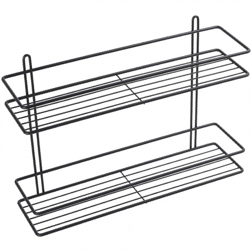 картинка Полка Fixsen прямая двухэтажная черная (FX-730B-2) от магазина Сантехстрой