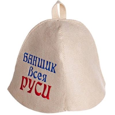 картинка Шапка для бани Пятиклинка с вышевкой (ФЕТР) от магазина Сантехстрой