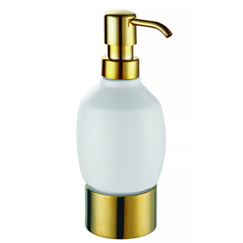 картинка Дозатор жидкого Azario ELVIA мыла керамический настольный, золото (AZ-128AG) от магазина Сантехстрой