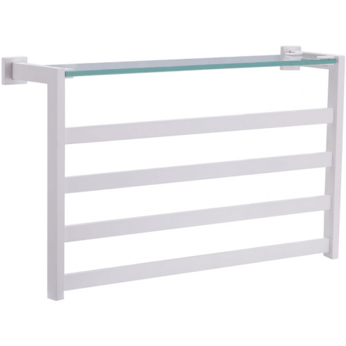 картинка Электрический полотенцесушитель Black&White Universe N-333W 58х35 333WN с полкой Белый матовый от магазина Сантехстрой