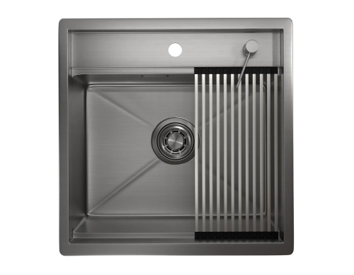 картинка Кухонная мойка GRANULA (5051, СТАЛЬ САТИН) от магазина Сантехстрой