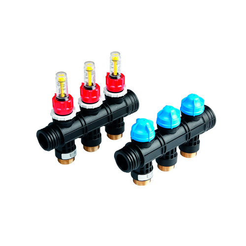 картинка Коллектор пластиковый для поверхностного отопления, 3 контура от магазина Сантехстрой