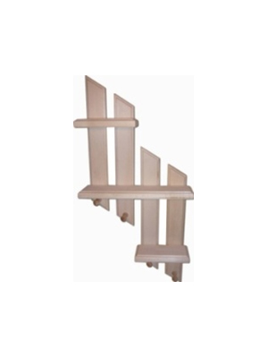 картинка Полка Лесенка (осина) от магазина Сантехстрой