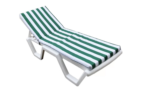 картинка Gardeck Матрац для шезлонга Tweet бело-зеленый от магазина Сантехстрой