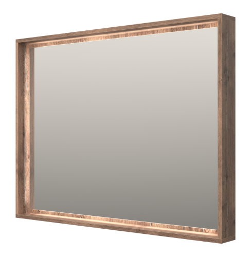 картинка Dallas -105 Зеркало свет ДСП (Дуб Галифакс) от магазина Сантехстрой