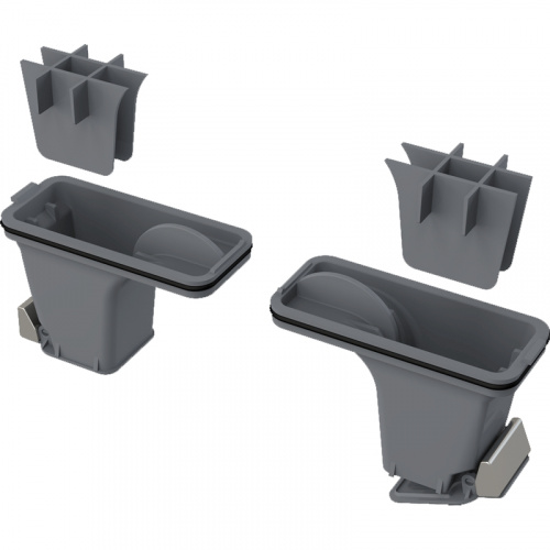 картинка Гидрозатвор Alcadrain P095  для душевого лотка комбинированный Серый от магазина Сантехстрой