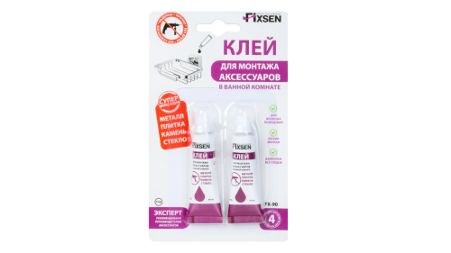 картинка Клей для монтажа аксессуаров FIXSEN (FX-90) от магазина Сантехстрой