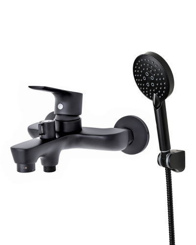 изображение смеситель для ванны/душа orange aristo m19-300b с душевым набором