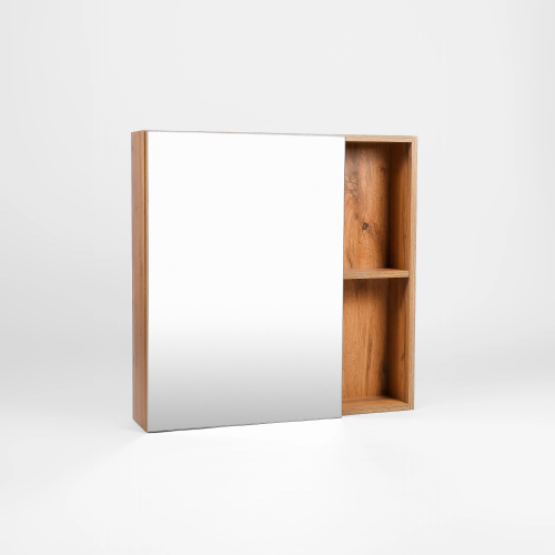 картинка Зеркальный Шкаф VIANT  "Бостон" 50 правый/левый без света 160х500х700 (VBOS50-ZSH) от магазина Сантехстрой