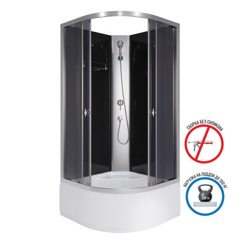 картинка Душевая кабина Niagara e80/40/tn/bk от магазина Сантехстрой