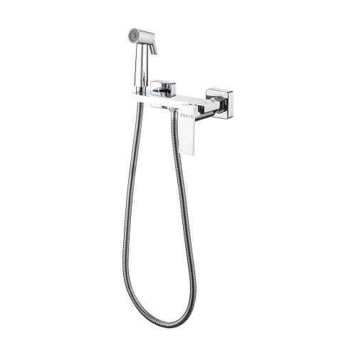 картинка Гигиенический душ со смесителем Haiba хром (HB5517) от магазина Сантехстрой