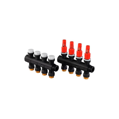 картинка Коллектор UPONOR VARIO PLUS с расходомерами пластиковый, выходы 3X 3/4 евроконус от магазина Сантехстрой