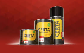 картинка Краска термостойкая "Certa" черная (балончик) от магазина Сантехстрой