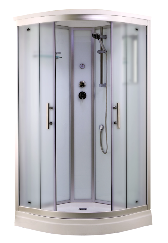 картинка Душевая кабина Timo Standart Silver Fabric 100*100*220  (T-6601SF) от магазина Сантехстрой