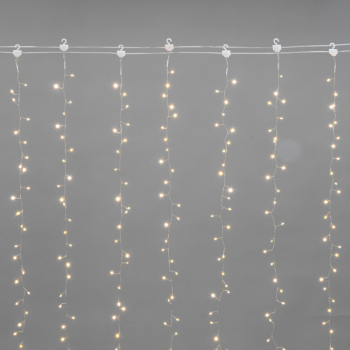 картинка Гирлянда Светодиодный занавес из росы Фейерверк 3х2м 600 LED ТЕПЛЫЙ БЕЛЫЙ IP20 230В NEON-NIGHT от магазина Сантехстрой