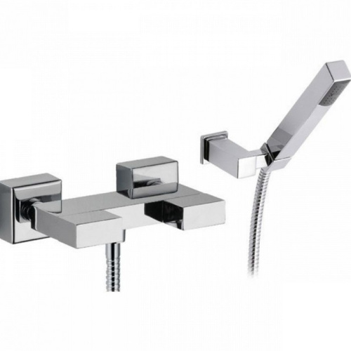 картинка Daniel Twin Смеситель для душа с душевым комплектом (ручная лейка, держатель, шланг 150 см.), хром от магазина Сантехстрой