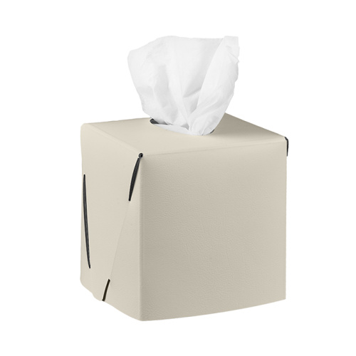 картинка ADJ Салфетница Kleenex, 12x12xH12 см., цвет: панна котта/белый от магазина Сантехстрой