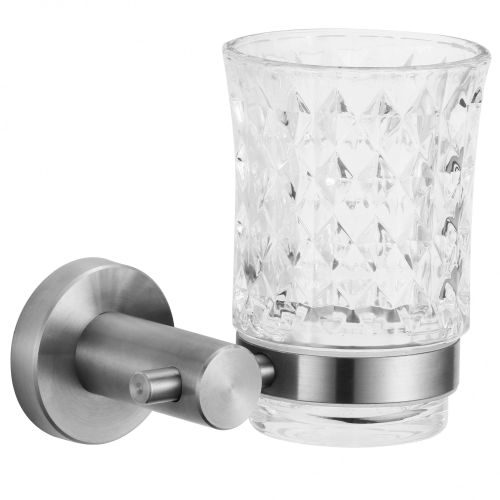 картинка Cтакан стеклянный с настенным держателем Savol 56 (S-005658) от магазина Сантехстрой