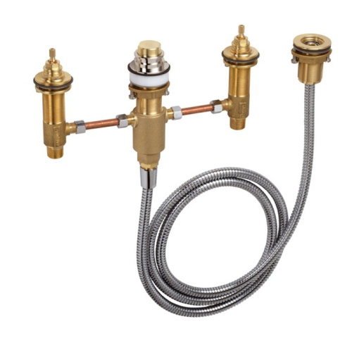 картинка HG Скрытая часть смесителя на край ванны на 4 отв. от магазина Сантехстрой