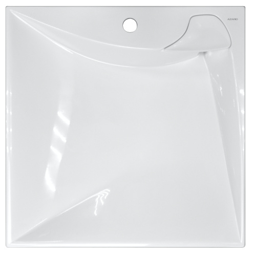 картинка Раковина подвесная Azario Gratsiy 597х598х100 литьевой мрамор, белая (CS00078505) от магазина Сантехстрой