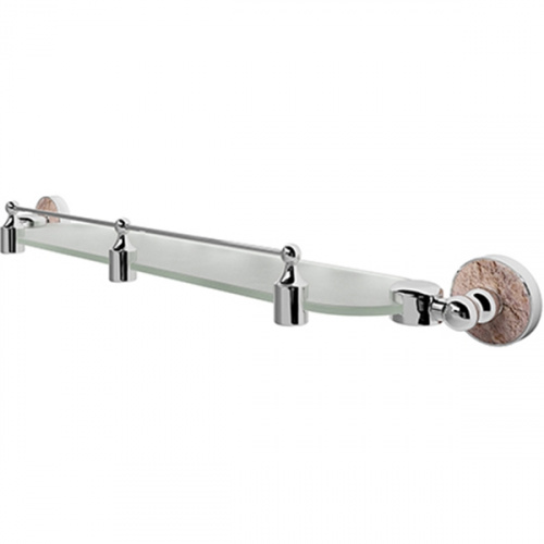 картинка Стеклянная полка WasserKRAFT Nau K-7744 Хром от магазина Сантехстрой