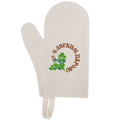 картинка Рукавичка белый ФЕТР с вышивкой в ассортименте Ожерельев от магазина Сантехстрой