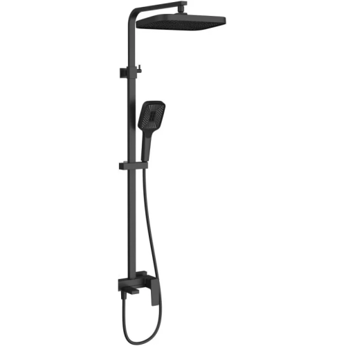 картинка Душевая система Vincea Cube VSFS-4C12MB 315x210 мм, со смесителем, черный матовый от магазина Сантехстрой