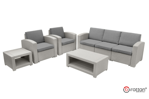картинка B:Rattan Комплект мебели Rattan Premium 5, СЕРЫЙ, NEW от магазина Сантехстрой