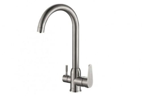 картинка смеситель для кухни zorg sh 723 inox хром