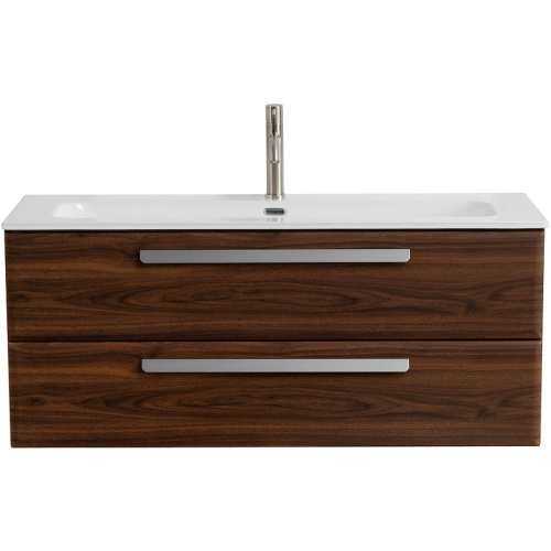 картинка Тумба под раковину Cezares Eco-Cer-N 120 ECO-CER-N-1200-2C-SO-NCS-P подвесная Орех шоколад Софт без ручек от магазина Сантехстрой