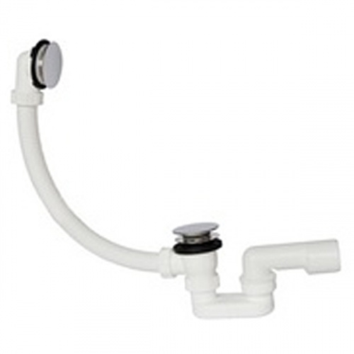 картинка Слив-перелив PlastBrno EVK0150 Хром Белый от магазина Сантехстрой