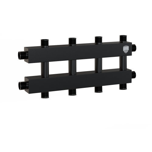 картинка Коллектор на 4-5 выходов (вверх-вниз), Ду 25 с кронштейнами от магазина Сантехстрой