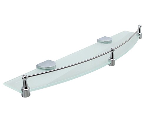 картинка Стеклянная полка WasserKRAFT Kammel K-8344 Хром от магазина Сантехстрой