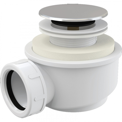 картинка Сифон для душевого поддона Alcadrain A476 Хром от магазина Сантехстрой