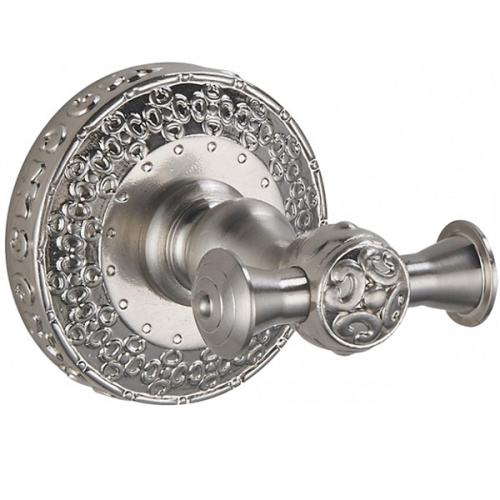 картинка Крючок двойной ZorG SL AZR 02 SL Серебро от магазина Сантехстрой