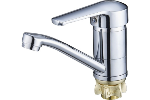 картинка смеситель для кухни g-lauf solone с поворотным изливом, хром sit4-b182