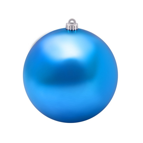 картинка Елочная фигура Шар,  20 см,  цвет синий глянцевый от магазина Сантехстрой