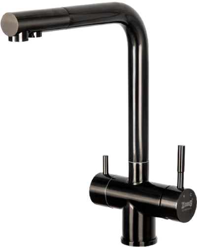 картинка смеситель для кухни zorg inox szr-7039 grafit графит